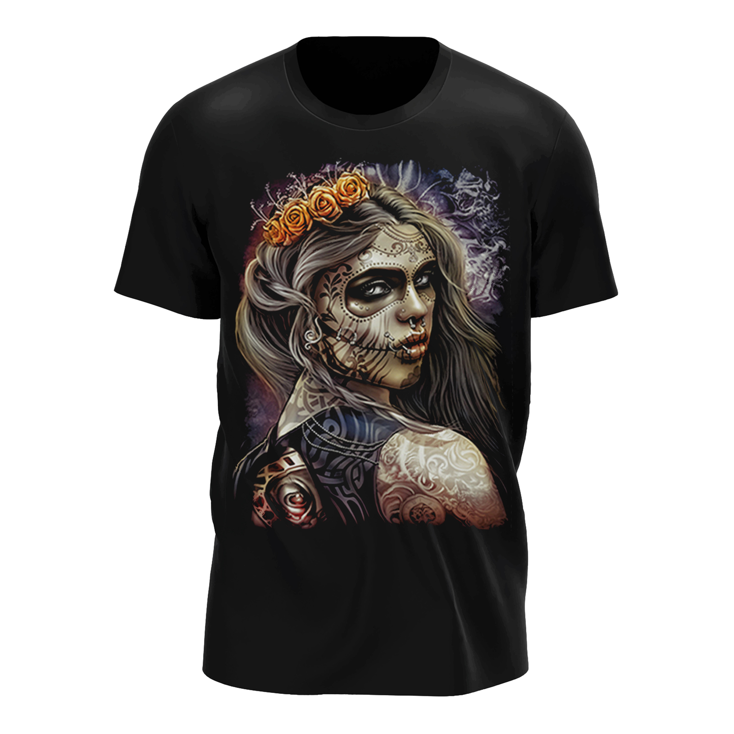 Wild Clothing Dunkle Prinzessin mit Piercings und Tattoo T-Shirt - Wild-Clothing