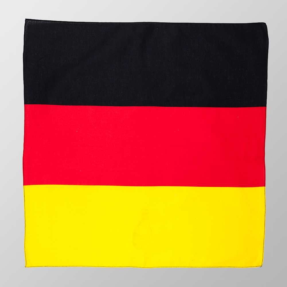 Bandana Halstuch Multicolor Deutschland Flagge 55 cm x 55 cm - Wild-Clothing