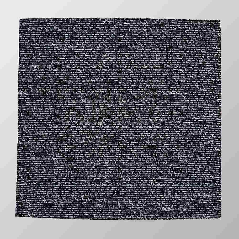 Bandana Halstuch Schwarz Liebes Gedicht 55 cm x 55 cm
