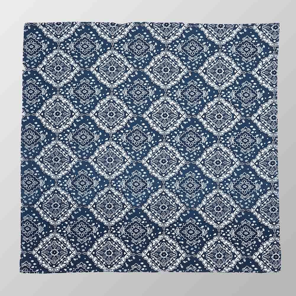 Bandana Halstuch Blau Paisley 55 cm x 55 cm