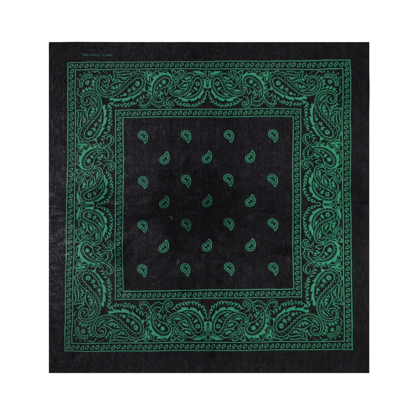 Bandana mit grünem Paisley Muster