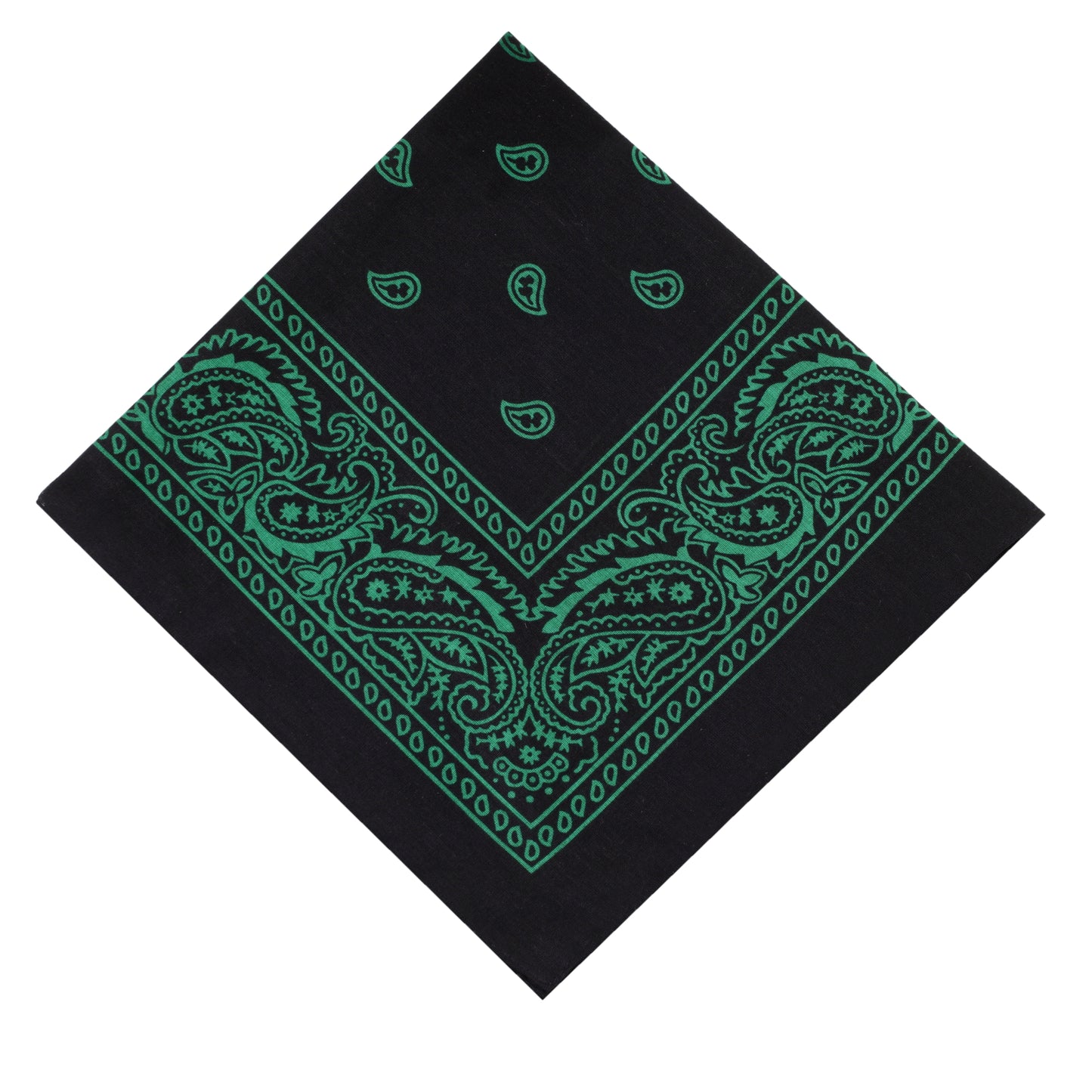 Bandana mit grünem Paisley Muster