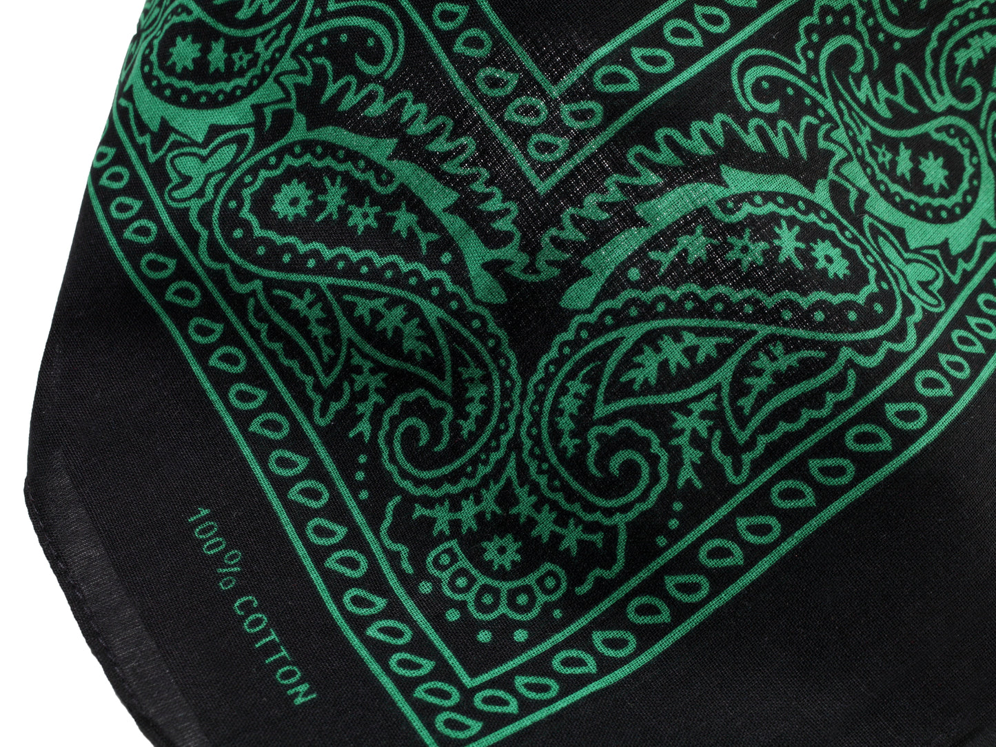 Bandana mit grünem Paisley Muster