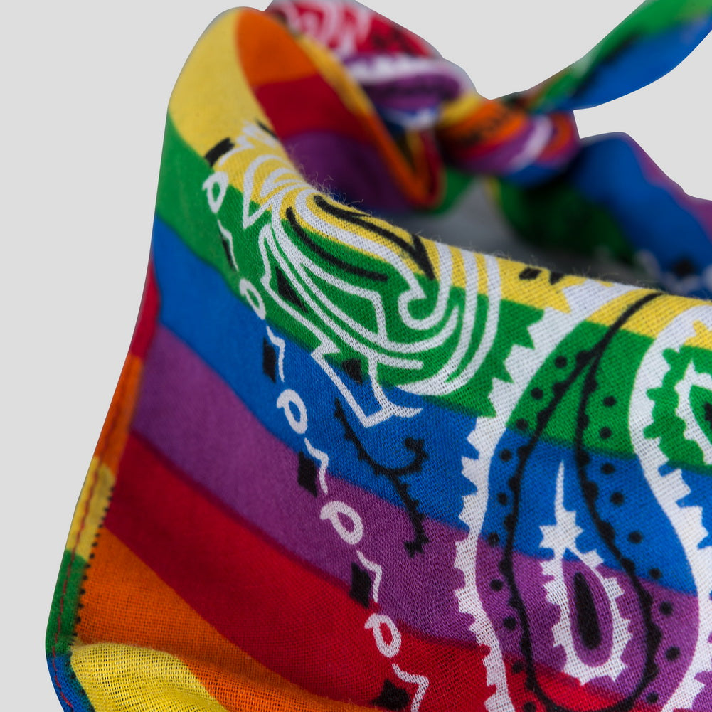 Pride Bandana Paisley Floral Regenbogen Halstuch 55 cm x 55 cm