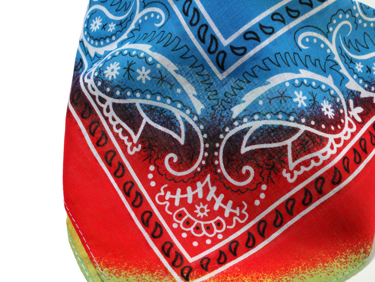 Bandana Halstuch Tie Dye Paisley Floral Regenbogen 55 cm x 55 cm