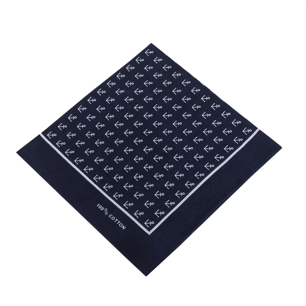 Maritimer Bandana Halstuch mit Ankern 55 cm x 55 cm