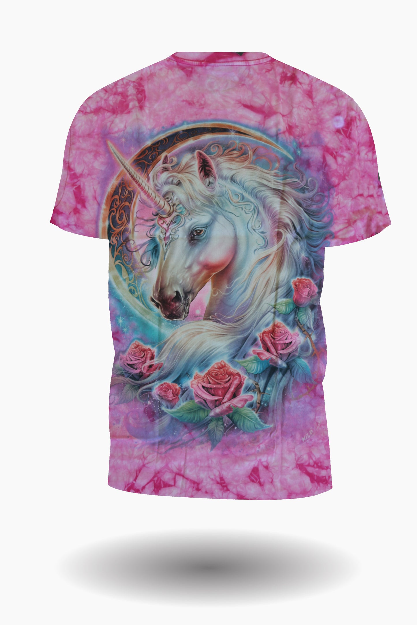 Wild Clothing Einhorn Tie Dye T-Shirt Pink - Wild-Clothing