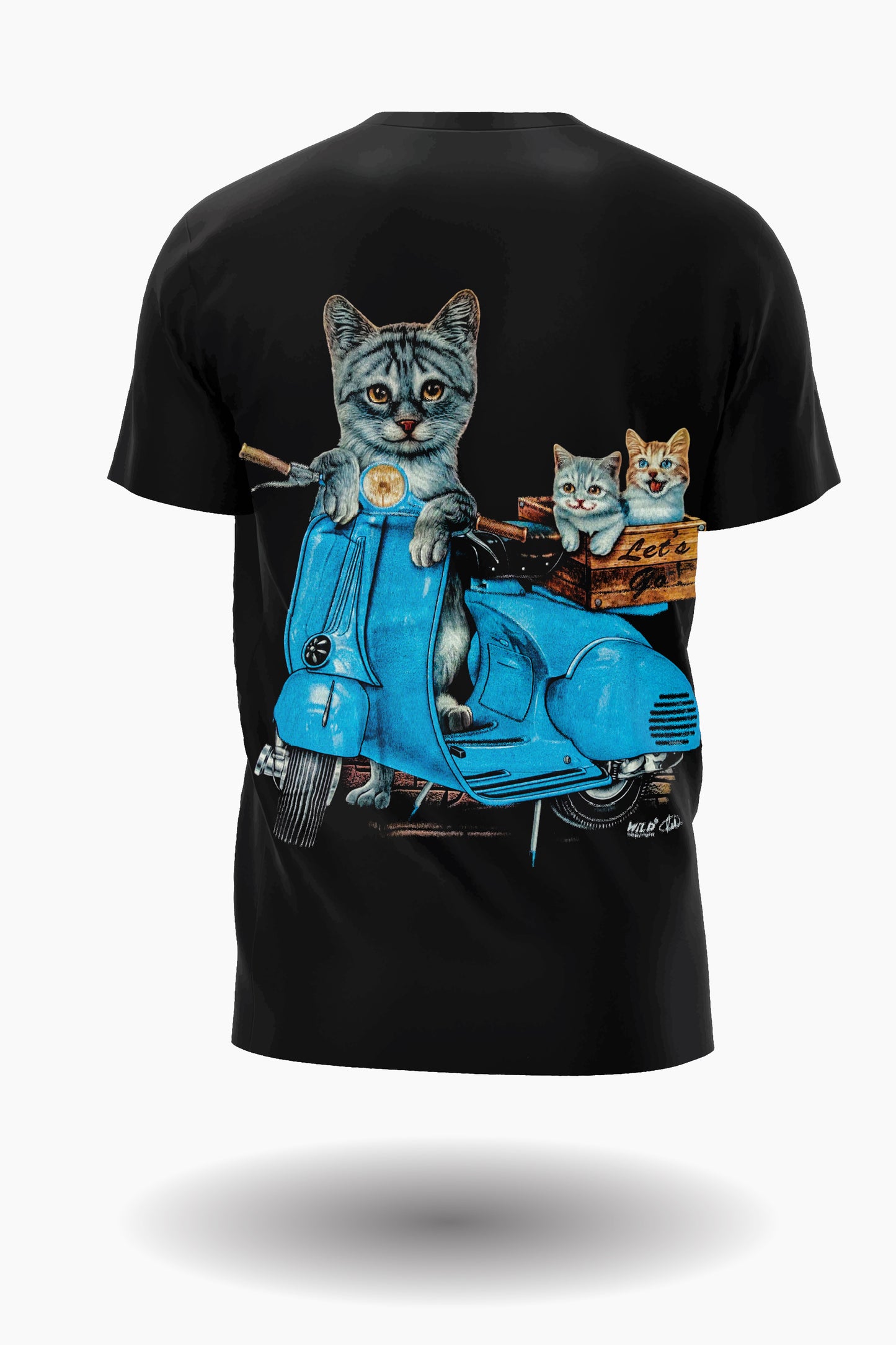 Wild Clothing Katzen Biker T-Shirt - Wild-Clothing