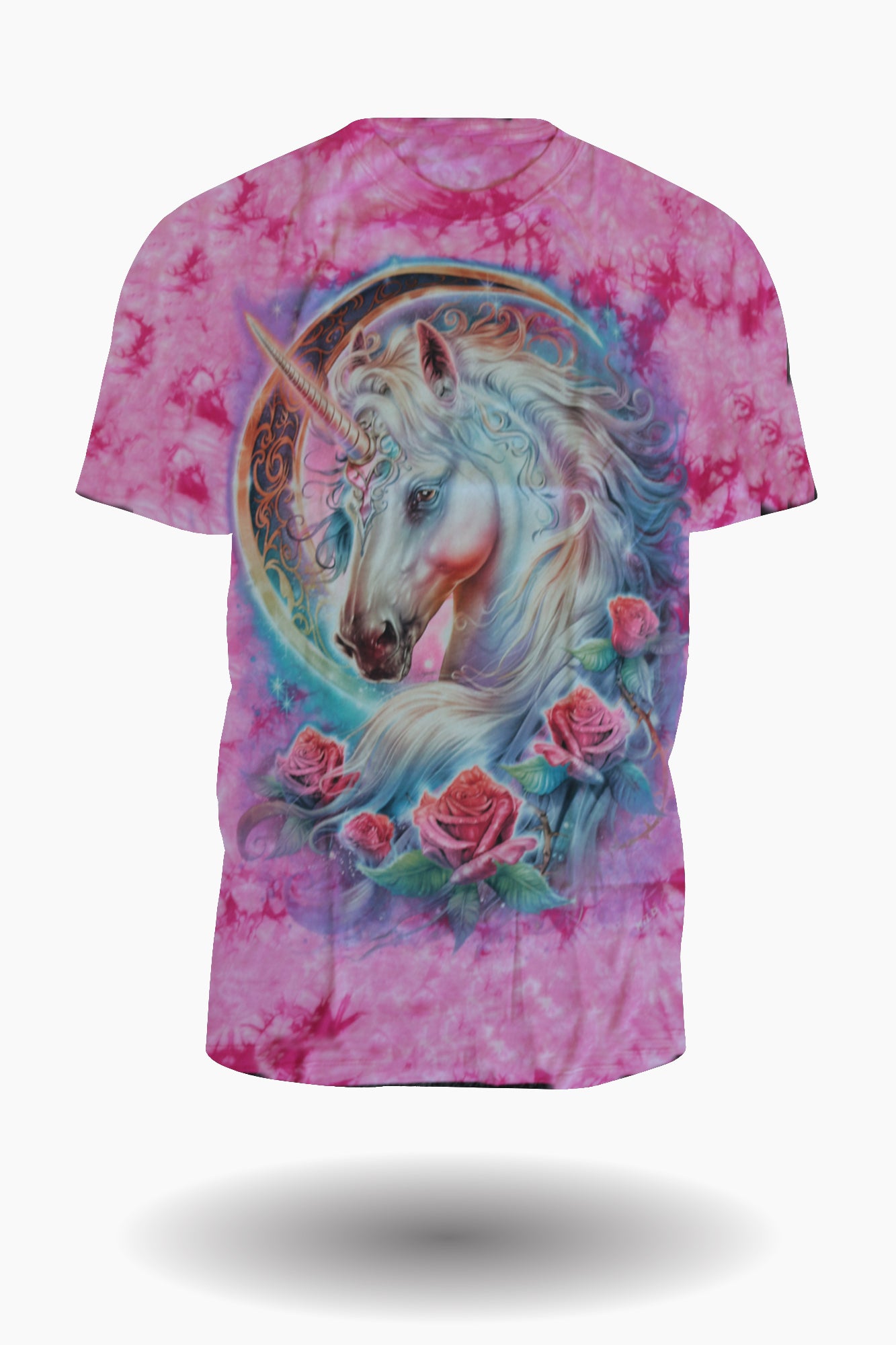 Wild Clothing Einhorn Tie Dye T-Shirt Pink - Wild-Clothing