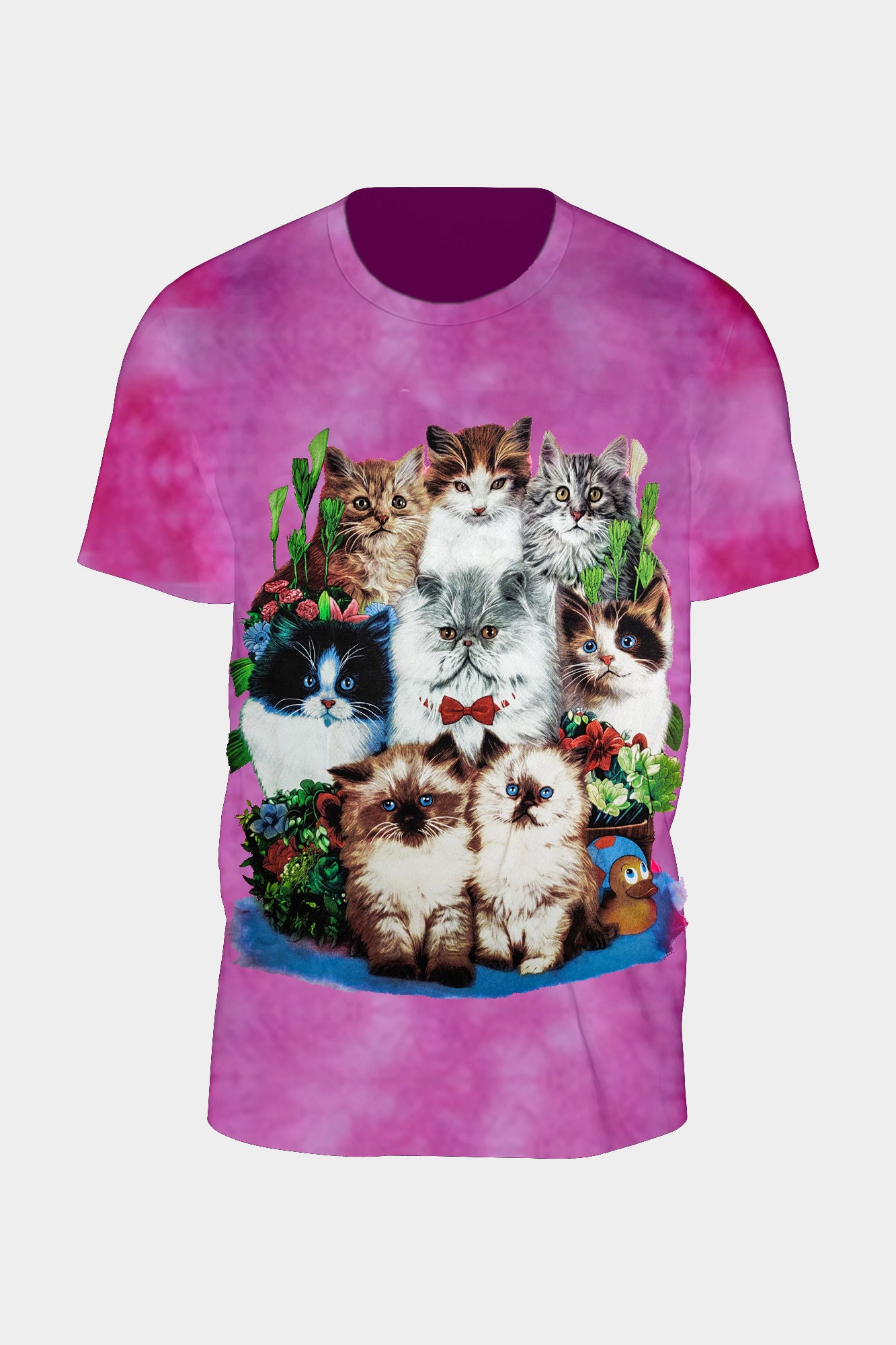 Wild Clothing 8 Katzen T-Shirt Pink - Wild-Clothing