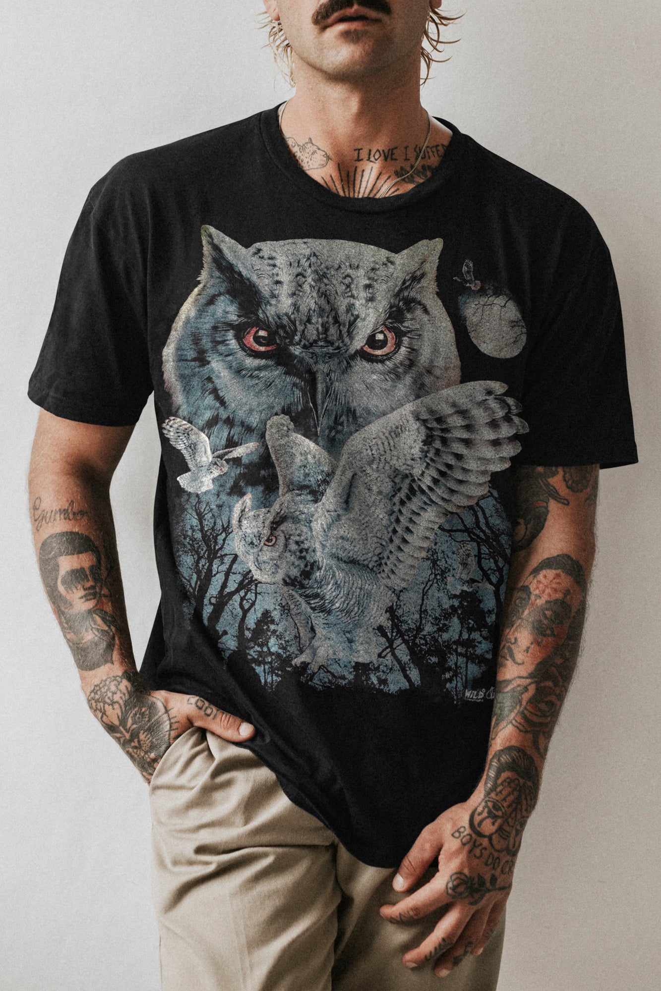 Wild Clothing Schnee Eulen T-Shirt - Wild-Clothing