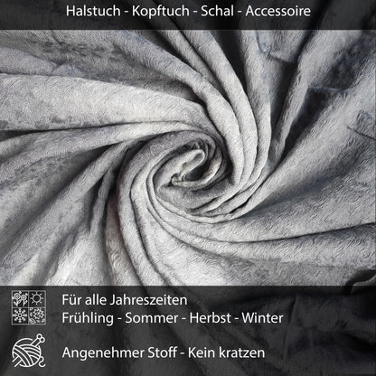 Palästinensertuch Shemagh Kufiya in Grau Tie Dye