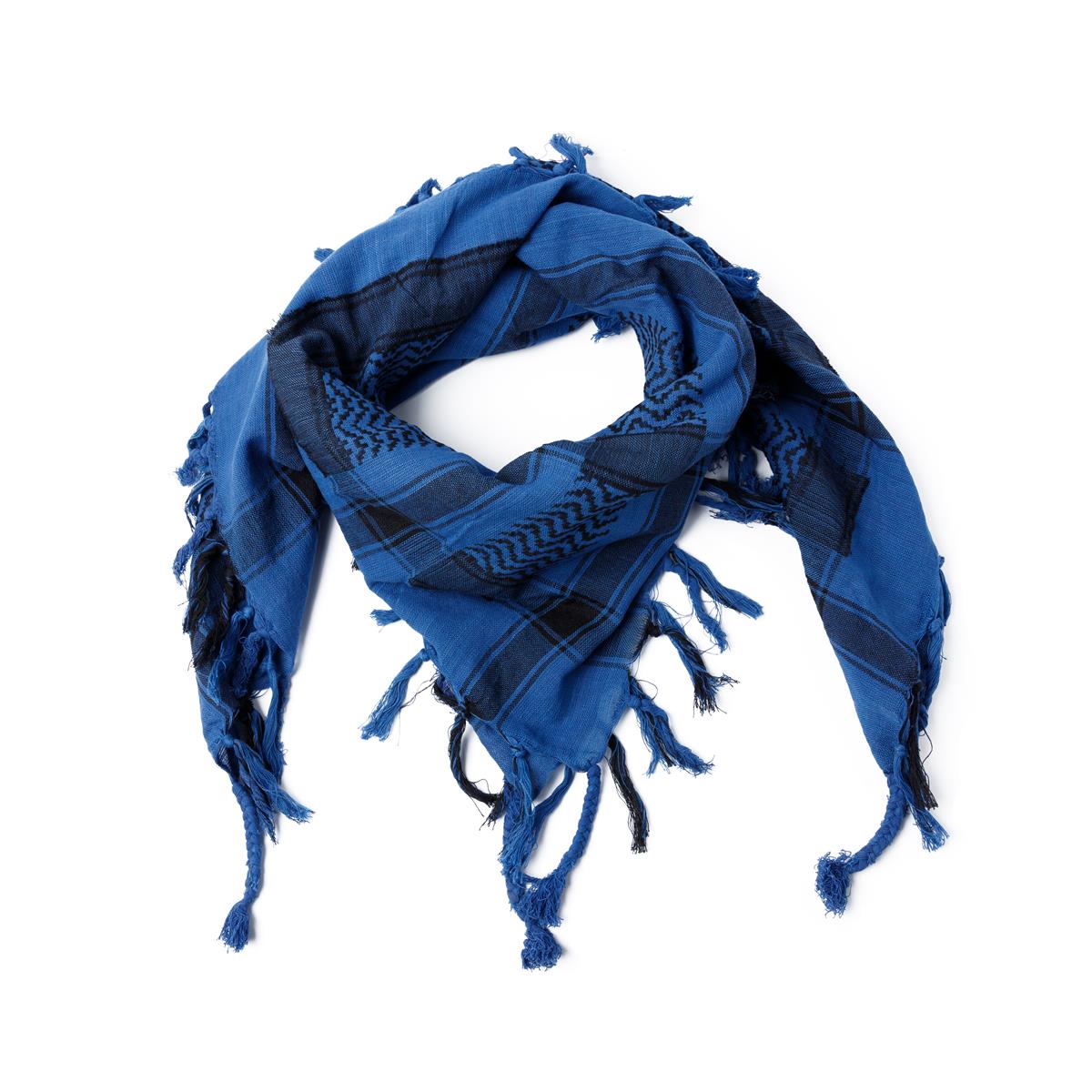 Palästinensertuch Shemagh Kufiya in Schwarz Blau