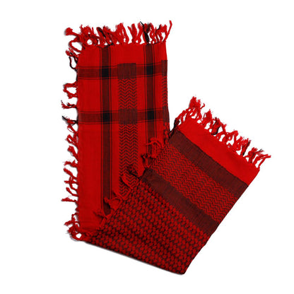 Palästinensertuch Shemagh Kufiya in Schwarz Rot
