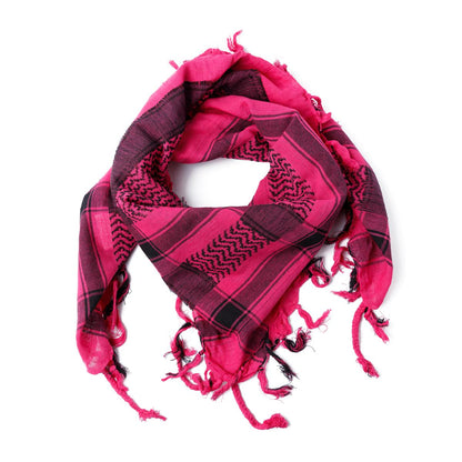 Palästinensertuch Shemagh Kufiya in Schwarz Pink - Wild-Clothing