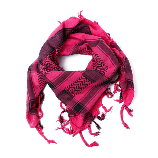 Palästinensertuch Shemagh Kufiya in Schwarz Pink - Wild-Clothing