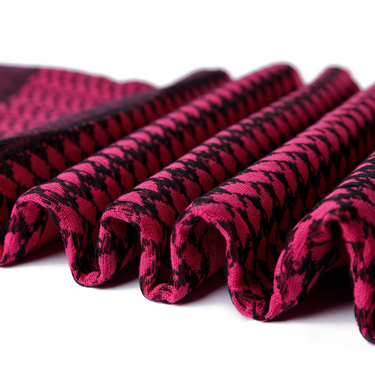 Palästinensertuch Shemagh Kufiya in Schwarz Pink - Wild-Clothing