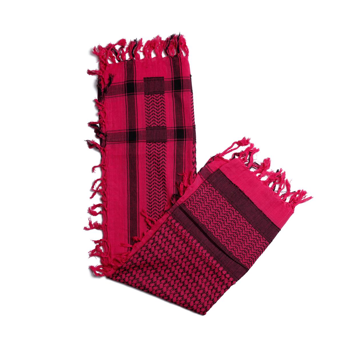Palästinensertuch Shemagh Kufiya in Schwarz Pink - Wild-Clothing