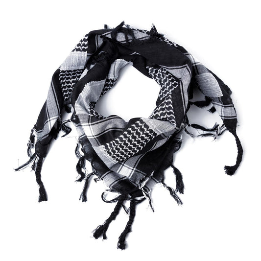 Palästinensertuch Shemagh Kufiya in Camouflage Schwarz Weiß