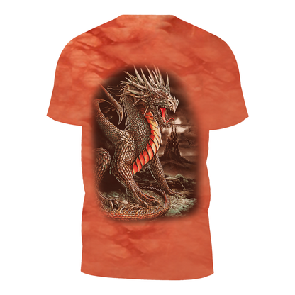 Wild Clothing Tie-Dye Orange Drachen T-Shirt