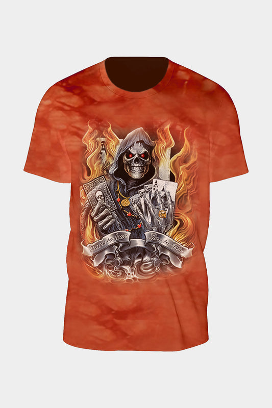 Wild Clothing Tie-Dye Orangen Death spielt T-Shirt - Wild-Clothing