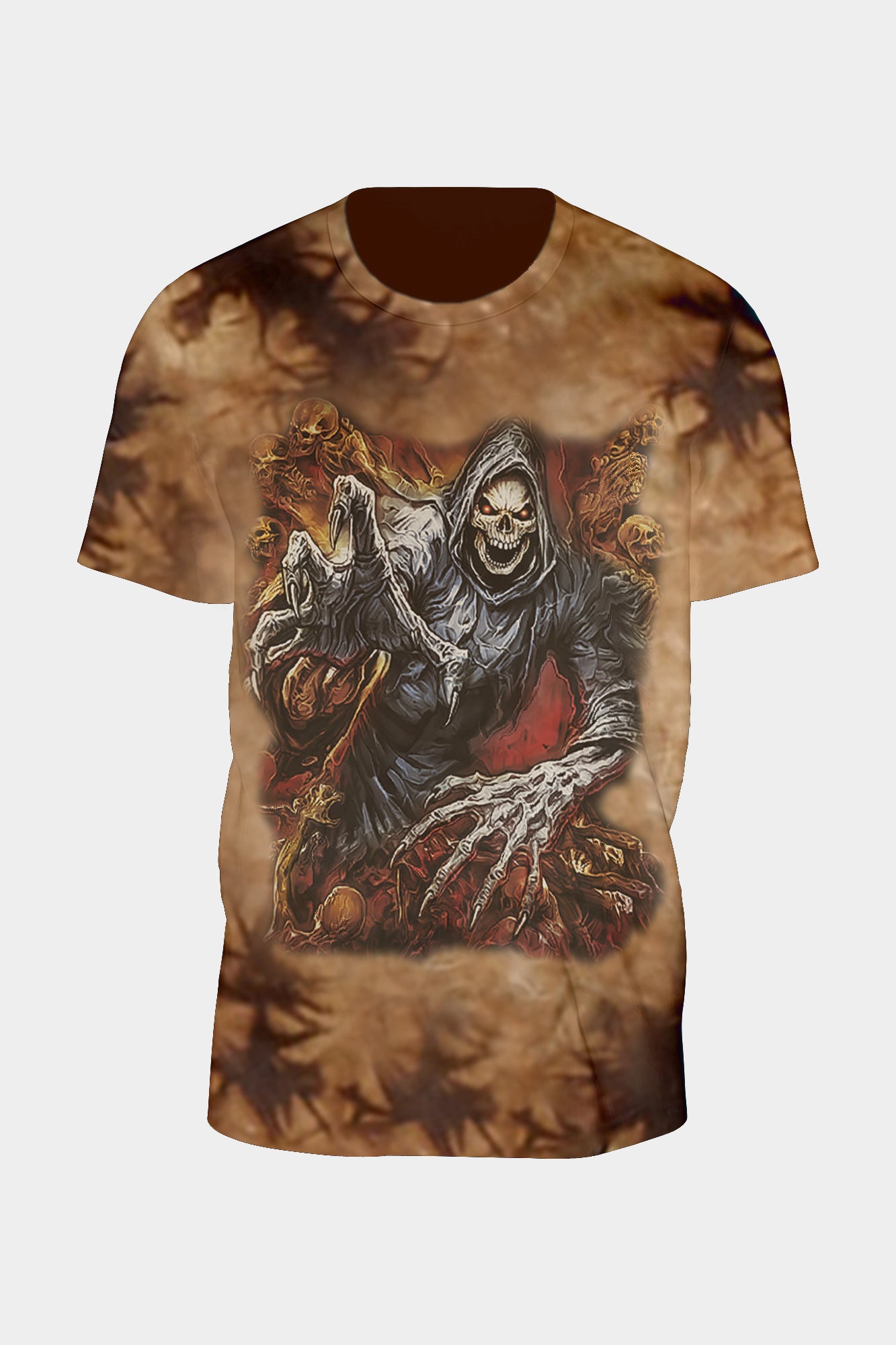 Wild Clothing Tie-Dye Braun Death is coming T-Shirt