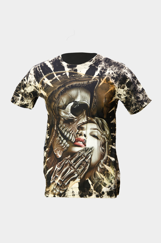Wild Clothing Tie-Dye Kiss of death Reaper Tie-Die T-Shirt - Wild-Clothing