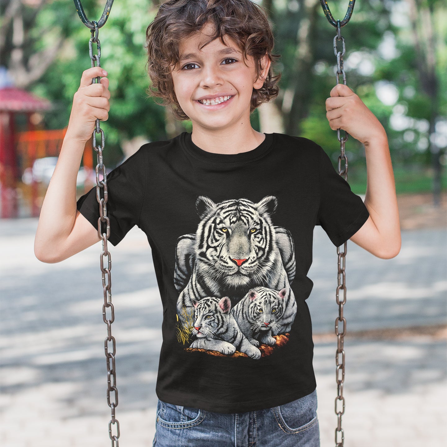 Wild Clothing White Leopard Babys Kinder T-Shirt - Wild-Clothing