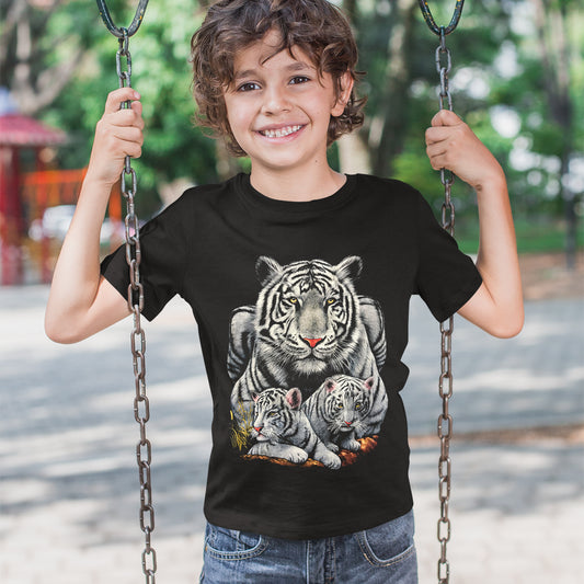 Wild Clothing White Leopard Babys Kinder T-Shirt - Wild-Clothing