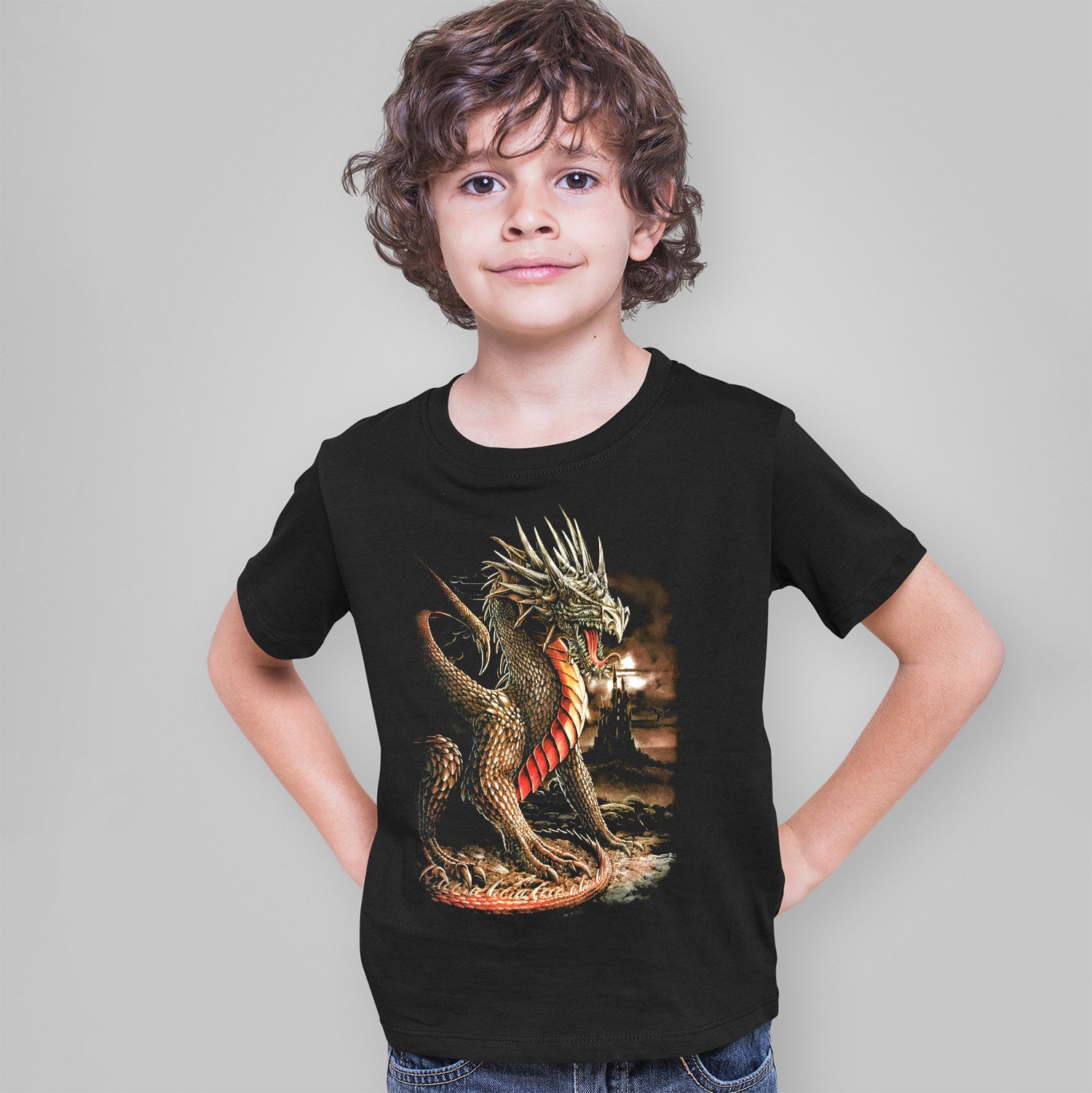 Wild Clothing Drachen Kämpfer Kinder T-Shirt - Wild-Clothing