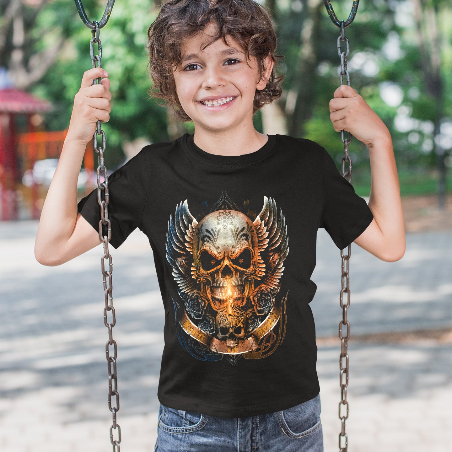 Wild Clothing King Skull Kinder T-Shirt - Wild-Clothing