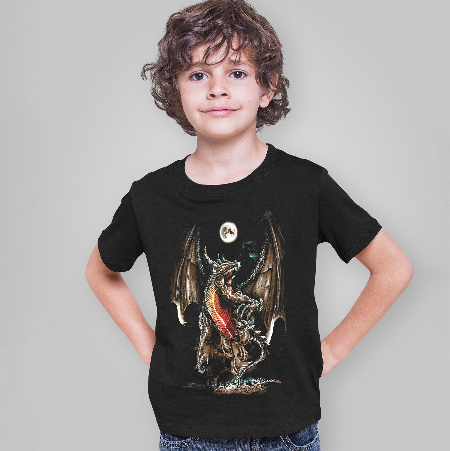 Wild Clothing Skull Dragon Kinder T-Shirt - Wild-Clothing