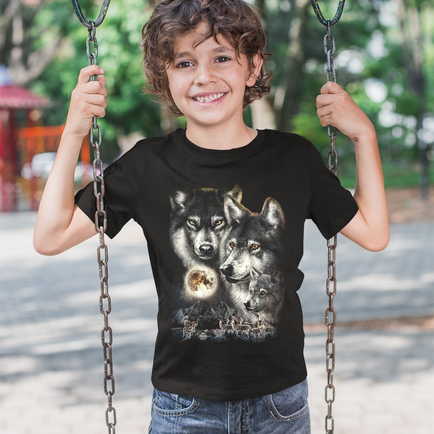 Wild Clothing Wolfsrudel Kinder T-Shirt - Wild-Clothing