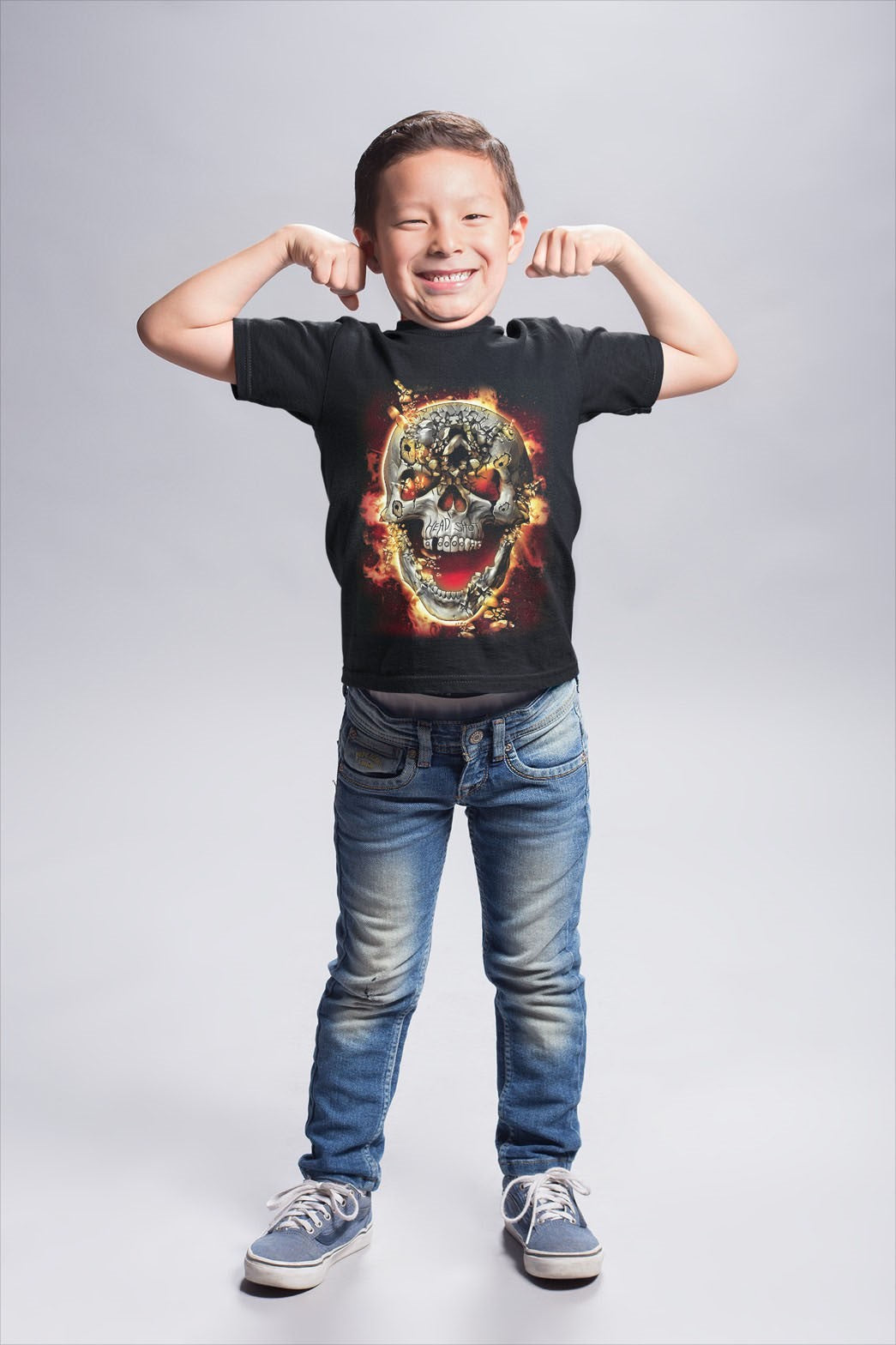 Wild Clothing Head Shot Kinder T-Shirt - Wild-Clothing