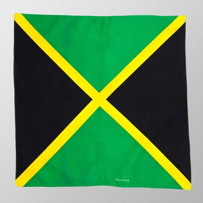 Bandana Halstuch Multicolor Jamaika Flagge 55 cm x 55 cm - Wild-Clothing