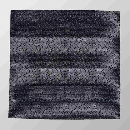 Bandana Halstuch  Schwarz Liebes Gedicht 55 cm x 55 cm