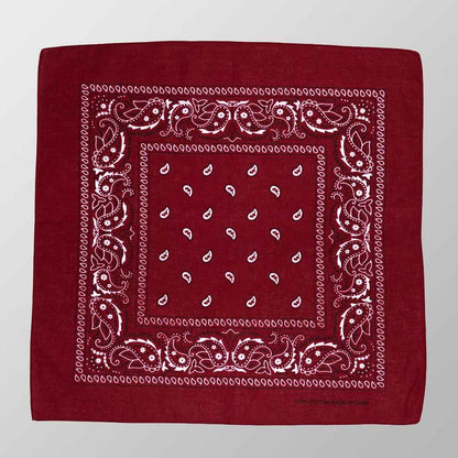 Bandana Halstuch  Bordeaux Paisley 55 cm x 55 cm