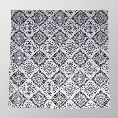 Bandana Halstuch  Weiß Paisley 55 cm x 55 cm