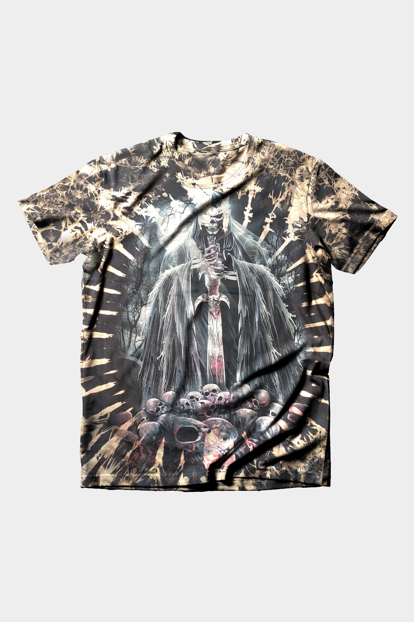 Wild Clothing Tie-Dye mit reaper Krieger T-Shirt - Wild-Clothing