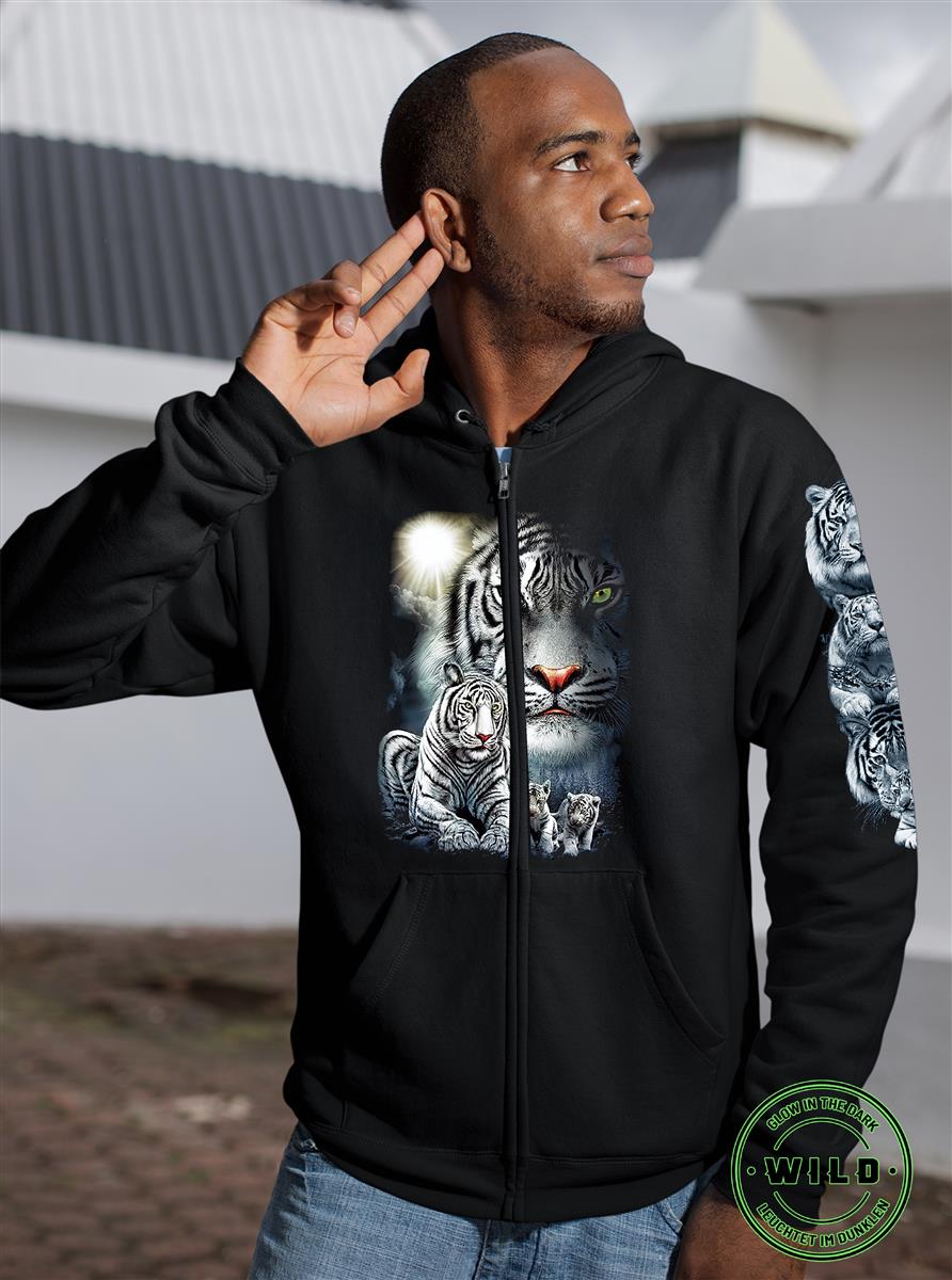 Wild Clothing Tigerfamilie Sweatjacke Hoodie - Wild-Clothing