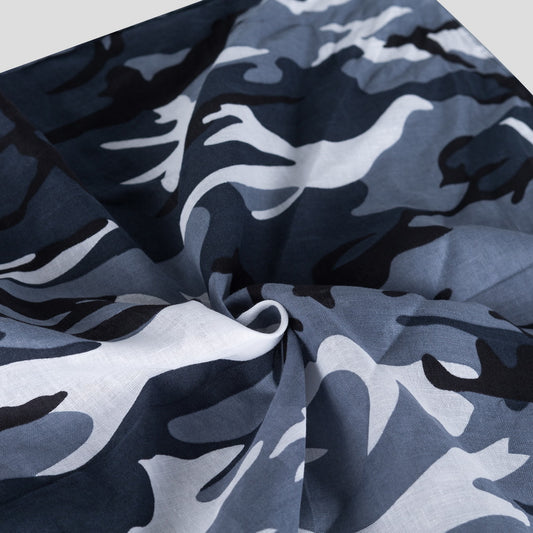 Bandana Halstuch Schnee Winter  Camouflage 55 cm x 55 cm