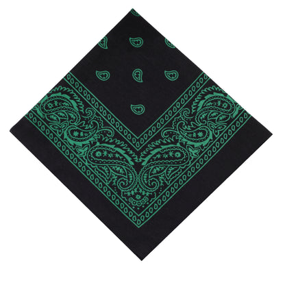 Bandana mit grünem Paisley Muster