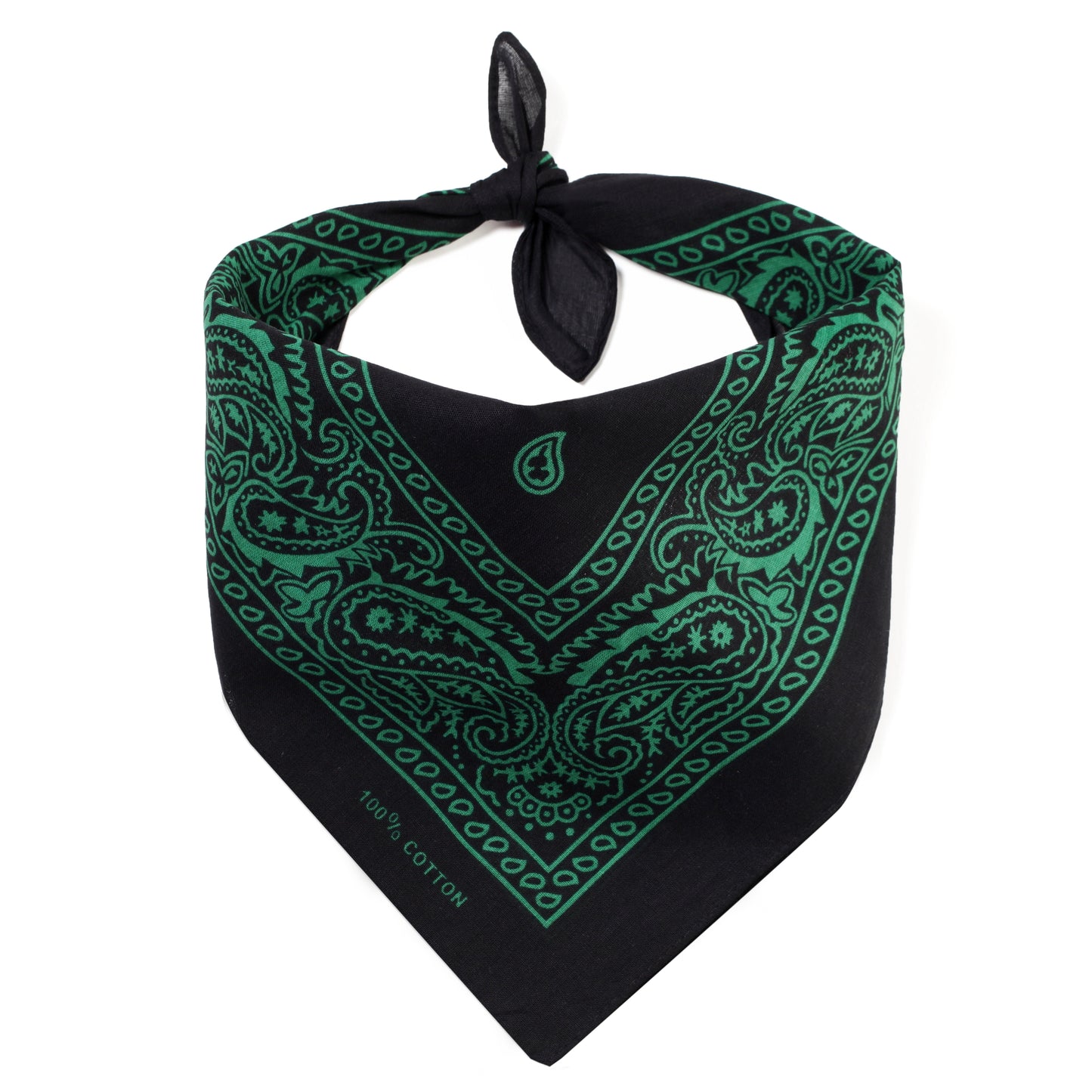 Bandana mit grünem Paisley Muster