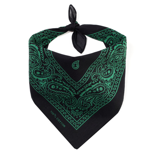Bandana mit grünem Paisley Muster