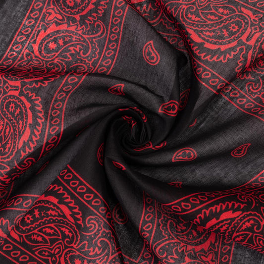 Bandana mit Rotem Paisley Muster
