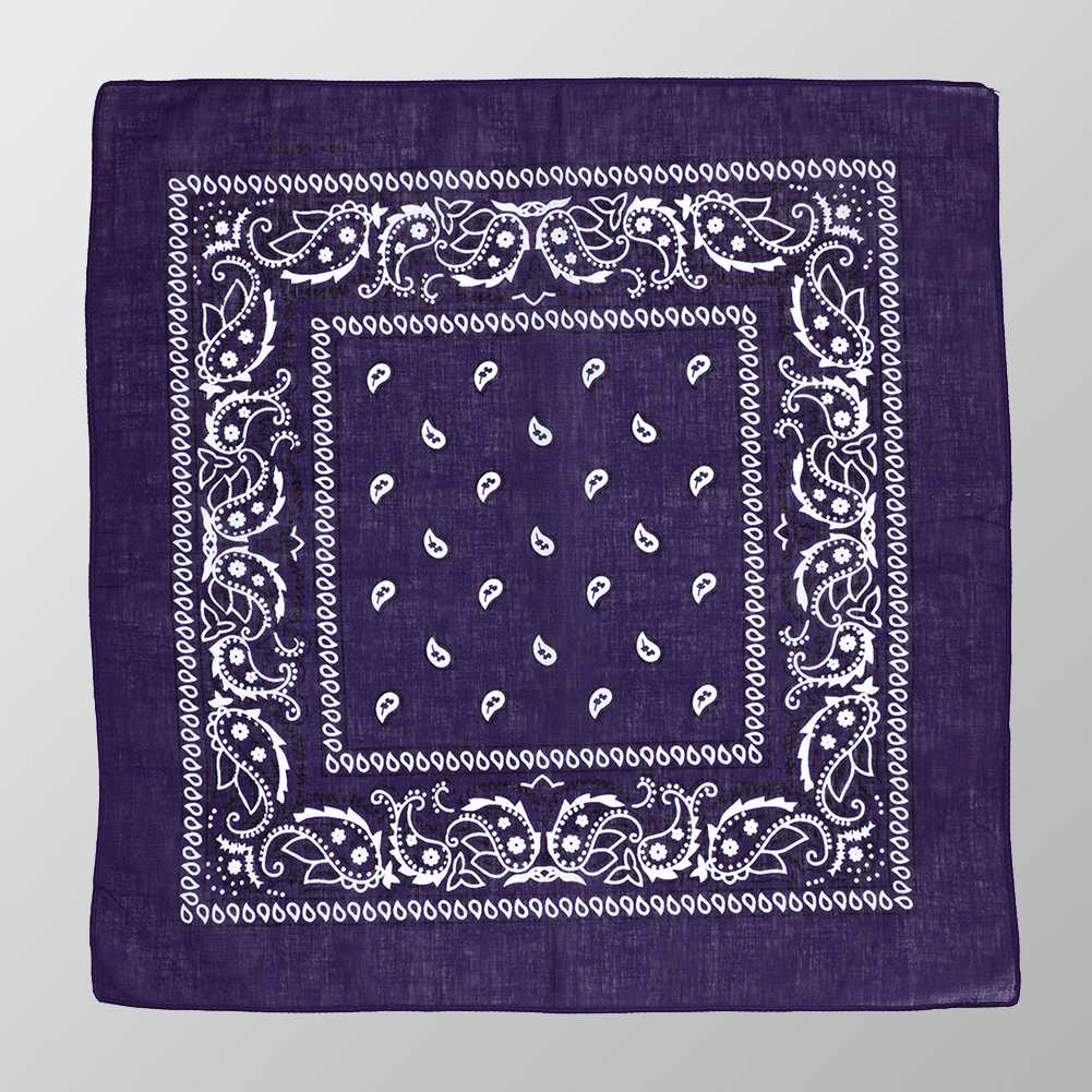 Bandana Halstuch  Lila Paisley 55 cm x 55 cm