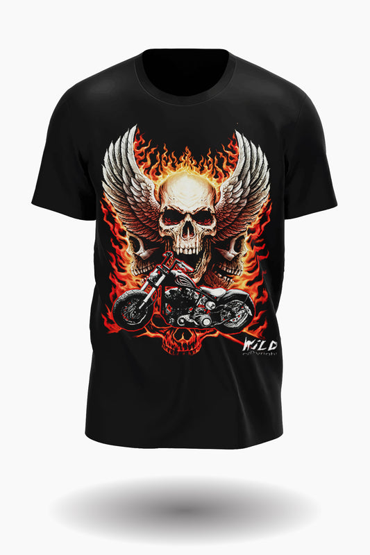 Wild Clothing Totenkopf Biker T-Shirt - Wild-Clothing
