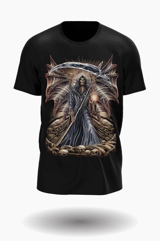 Wild Clothing Totenkopf Seelenfänger und Drachen T-Shirt - Wild-Clothing