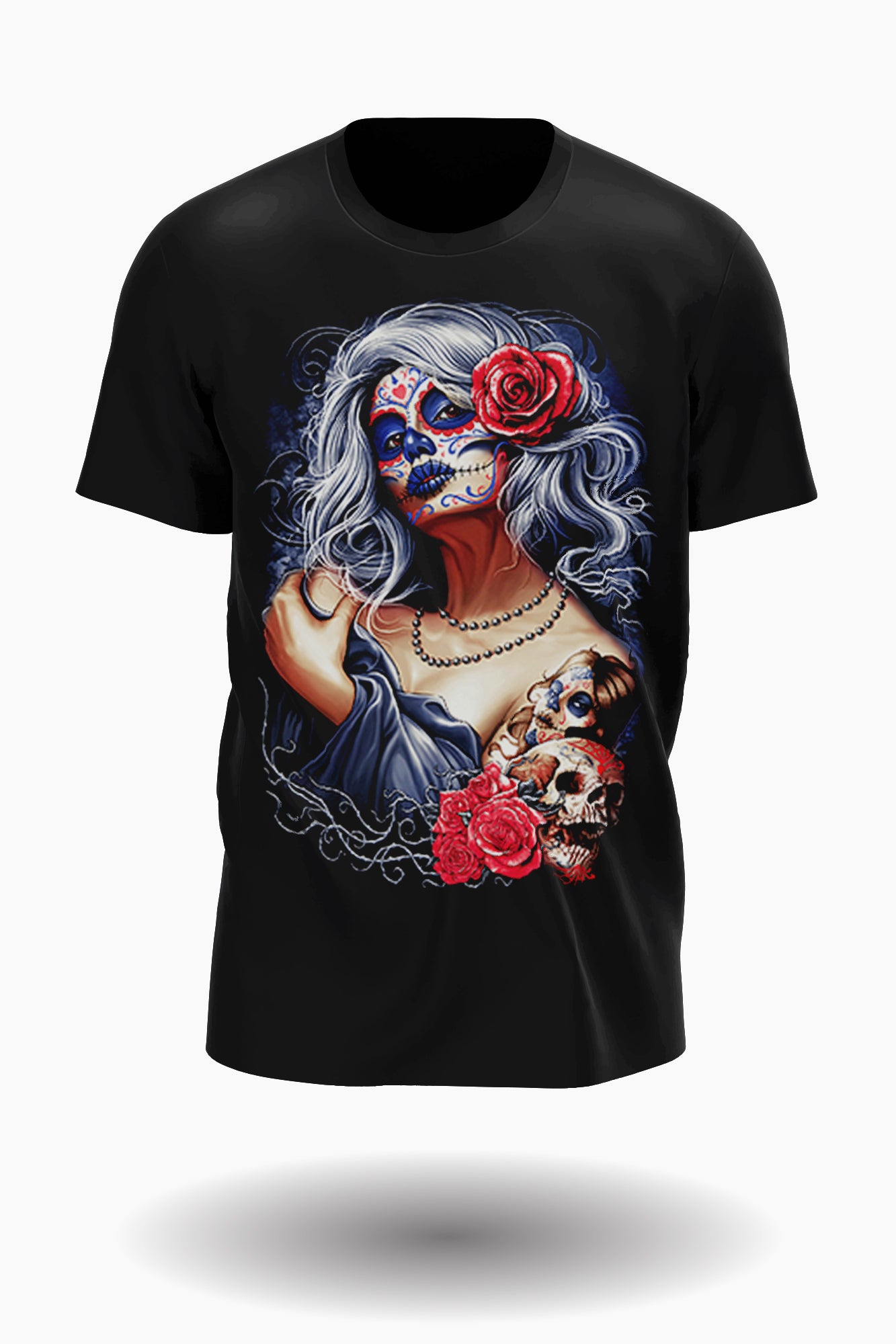Wild Clothing La Catrina mit Totenkopf T-Shirt - Wild-Clothing