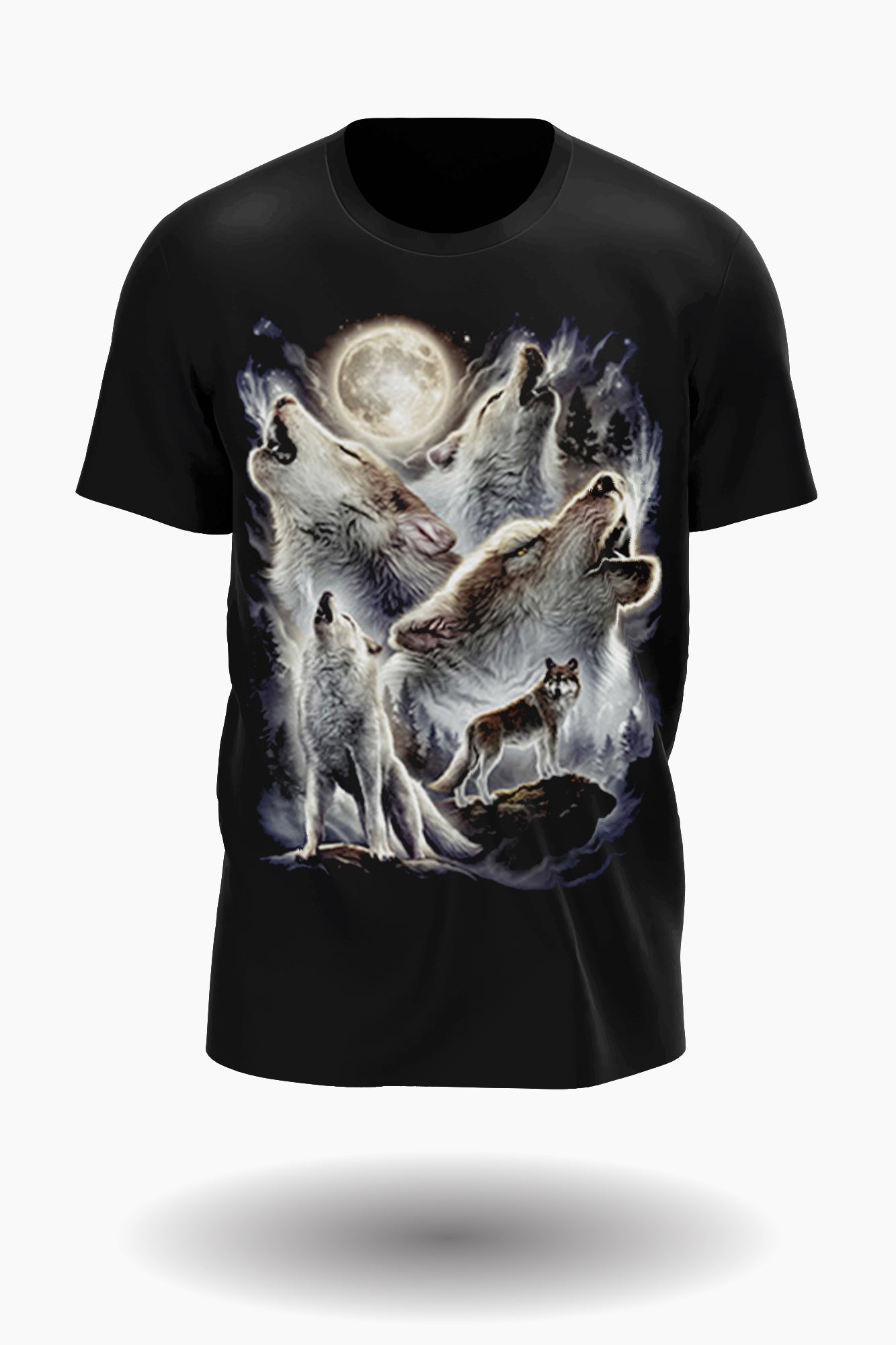Wild Clothing Wolfsrudel Bereit zu jagen T-Shirt L - Wild-Clothing